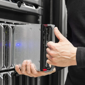 Blade server installation in large datacenter